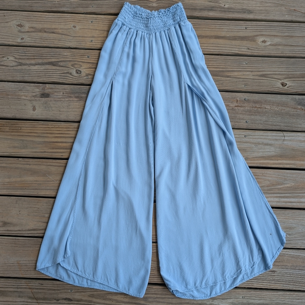 Rewash Wide Double Leg Side Slit Pants Size Medium